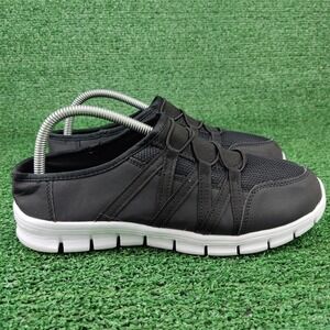 Unbranded Mule Sneakers Womens 9 Black Slip On Clog Walking Shoes Bungee Mesh